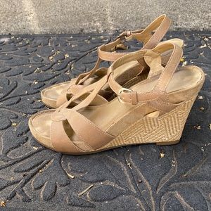 A2 By Aerosoles | Shoes | A2 Aerosoles Nude Tan Wedge Platform High Heel  Sandal Shoe | Poshmark